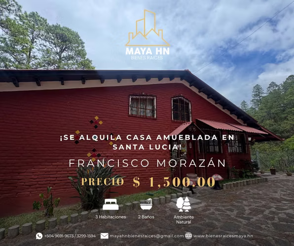 3BR furnished house in Santa Lucía